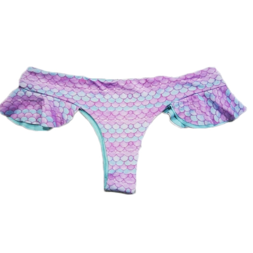 San Lorenzo Mermaid/mint reversible swim bottom